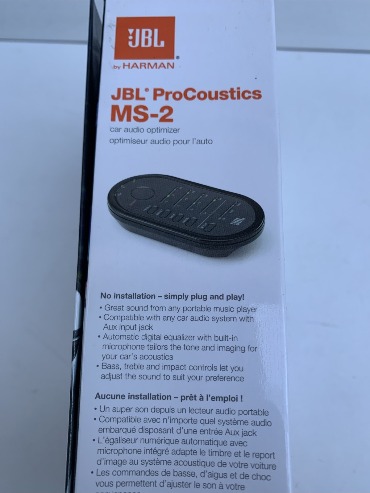 JBL MS-2 ProCoustics Car Audio Optimizer NEW!