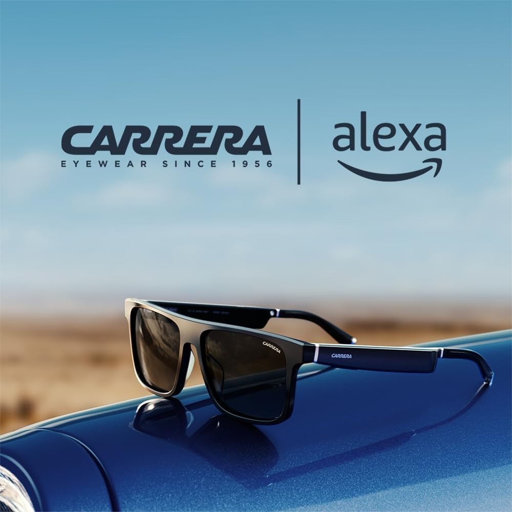 NEW Carrera Smart Glasses with Alexa with polarized sunglass lenses Square WIDE