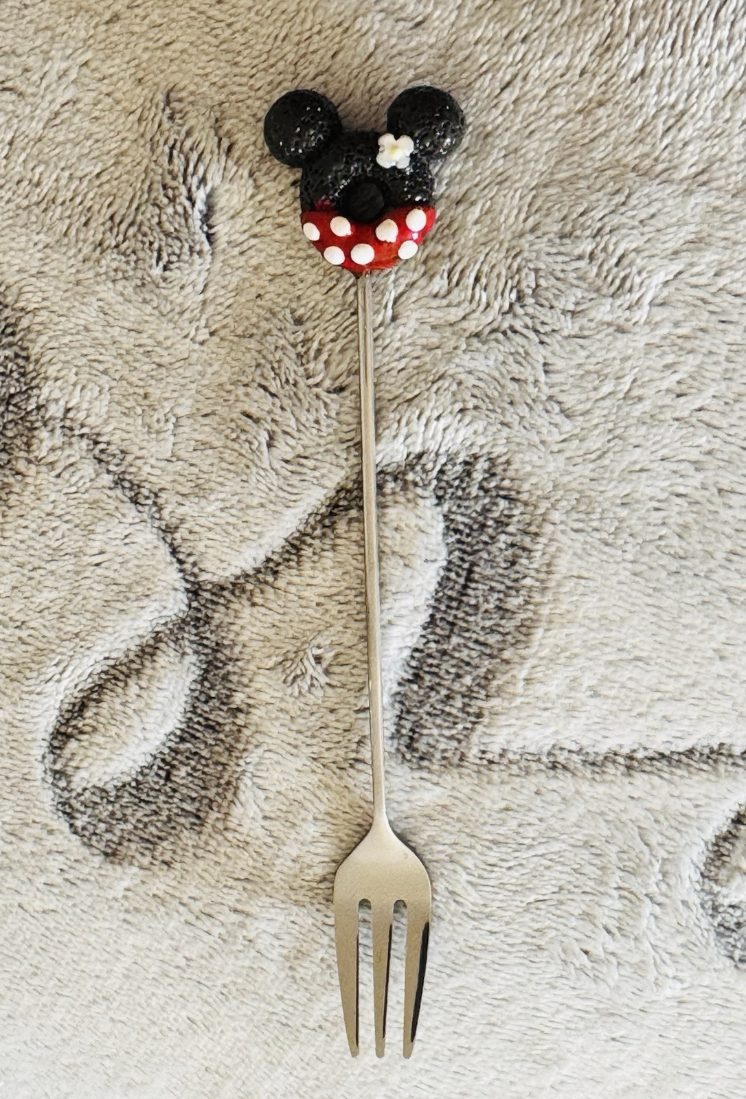 Minnie Mouse Donut Fork - Small Dessert Size