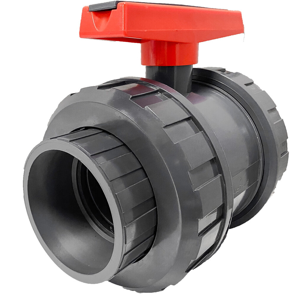 Sch 80 PVC 4 Inch True Union Ball Valve Socket Connect