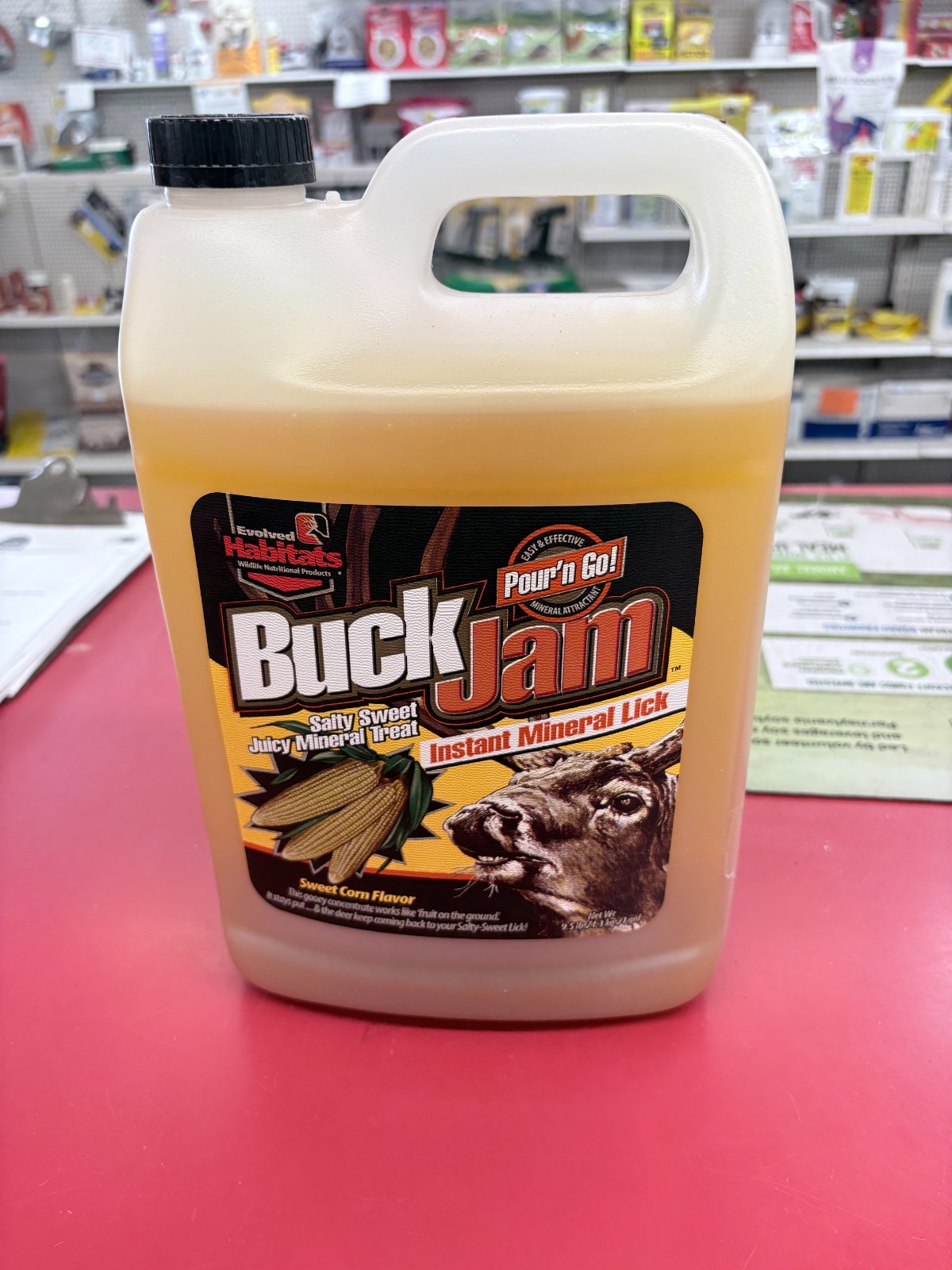 EVOLVED HABITATS BUCK JAM ( SWEET CORN ) INSTANT MINERAL LICK  ( 1 GALLON )