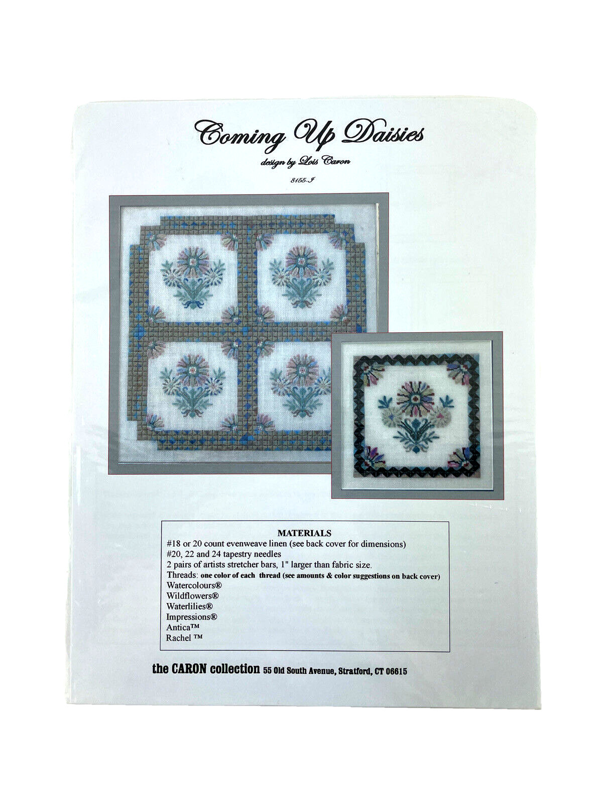 The Caron Collection Coming Up Daisies Needlework PATTERN by Lois Caron