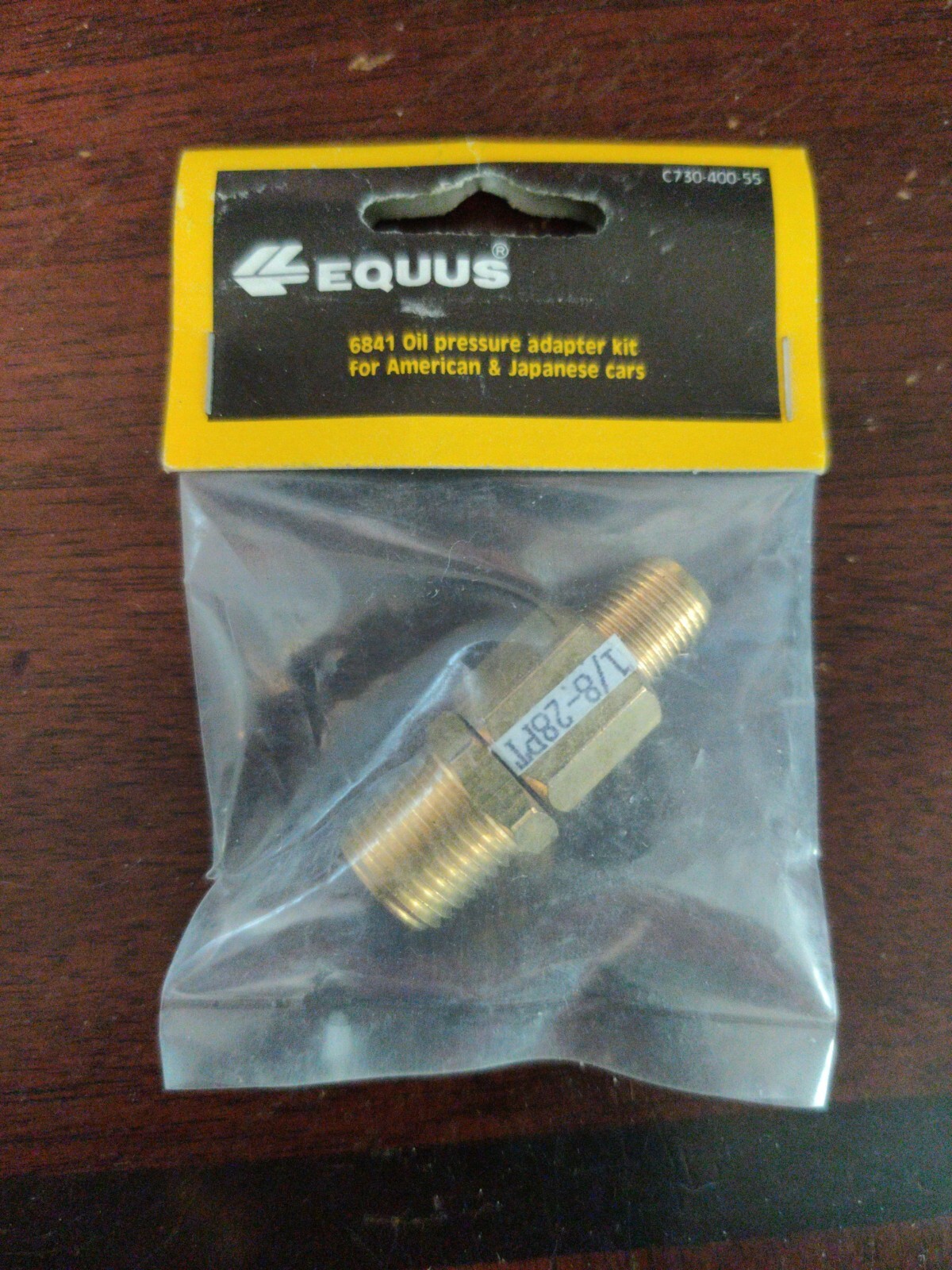 EQUUS 6841/9841 OIL PRESSURE ADAPTER KIT FOR AMERICAN & JAPANESE CARS