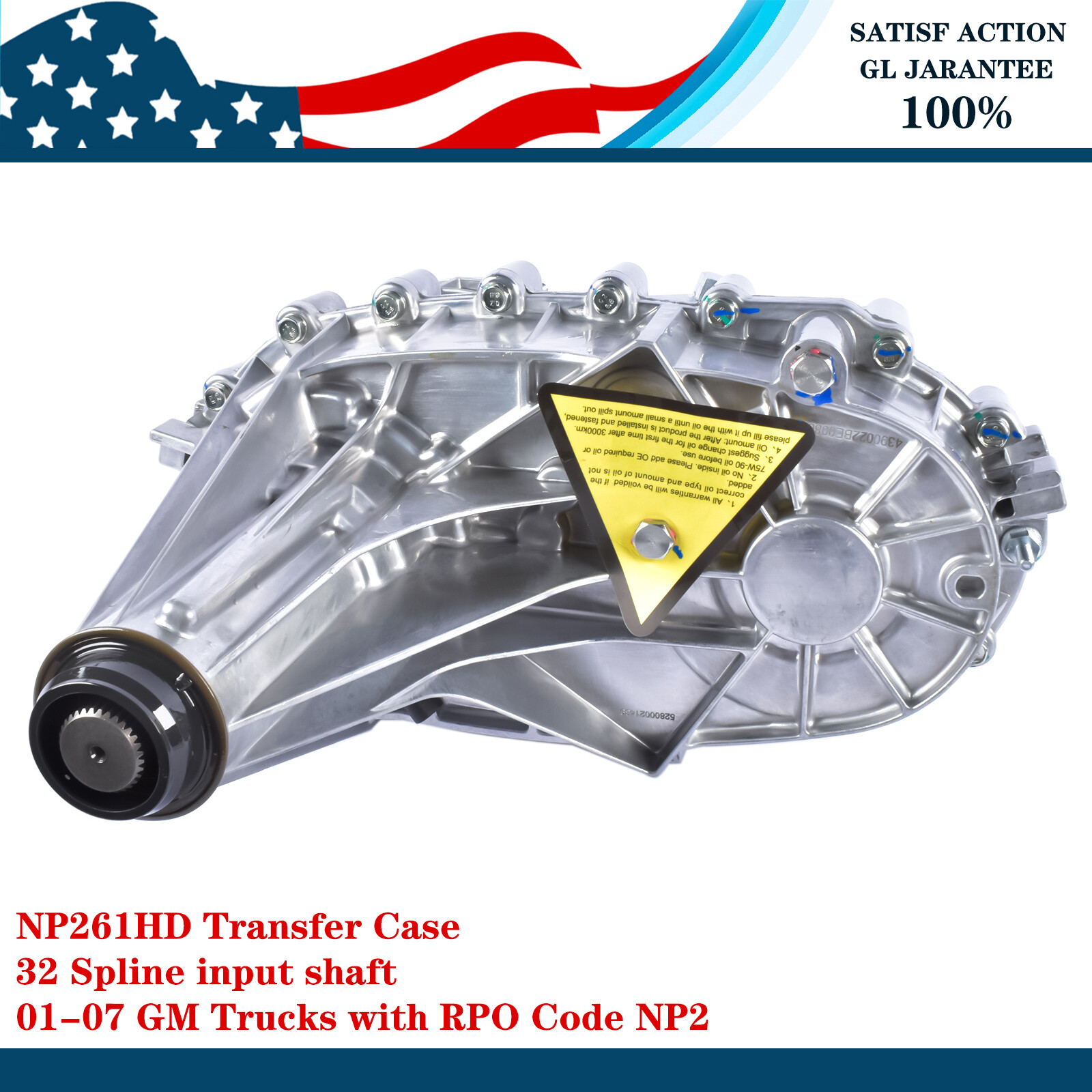 261HD Transfer Case 32 Spline for GM Trucks with RPO Code NP2 2001-2007 6.0L V8