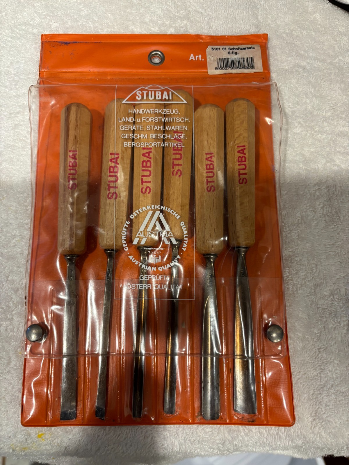PRICE DROP 🤗 Austrian Wood Carving Chisel Set of 6 lightly used Need Honing
