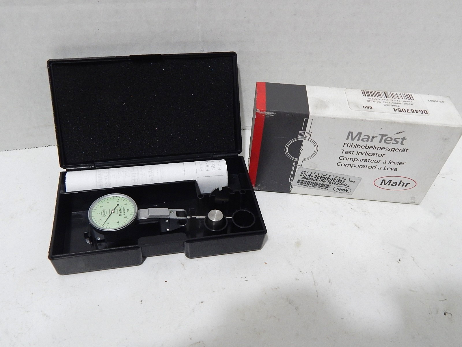 MAHR MARTEST INDICATOR 801SL NO.4306950