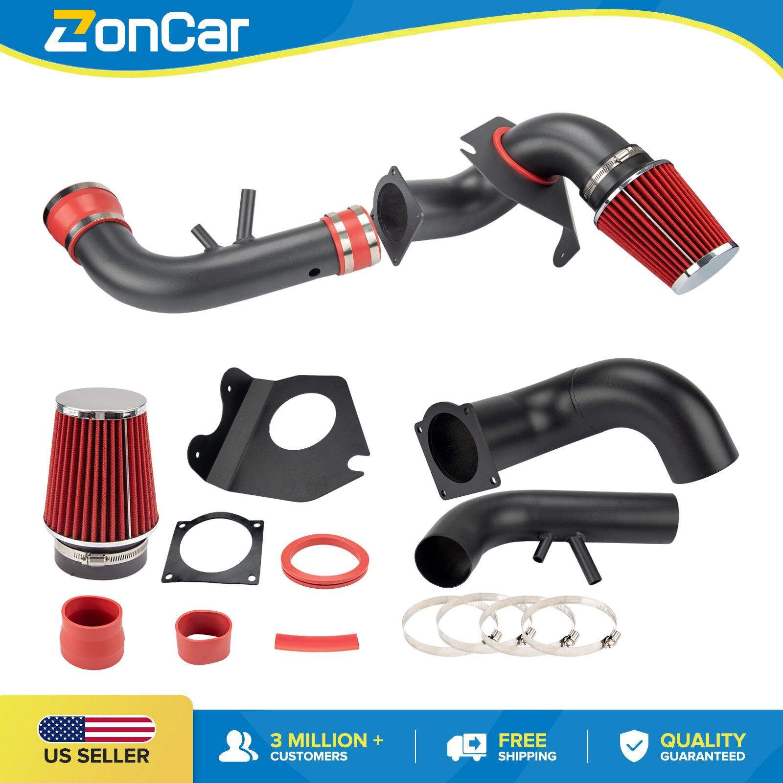 Cold Air Intake System + Red Filter For Mustang GT 4.6L V8 1996-2004
