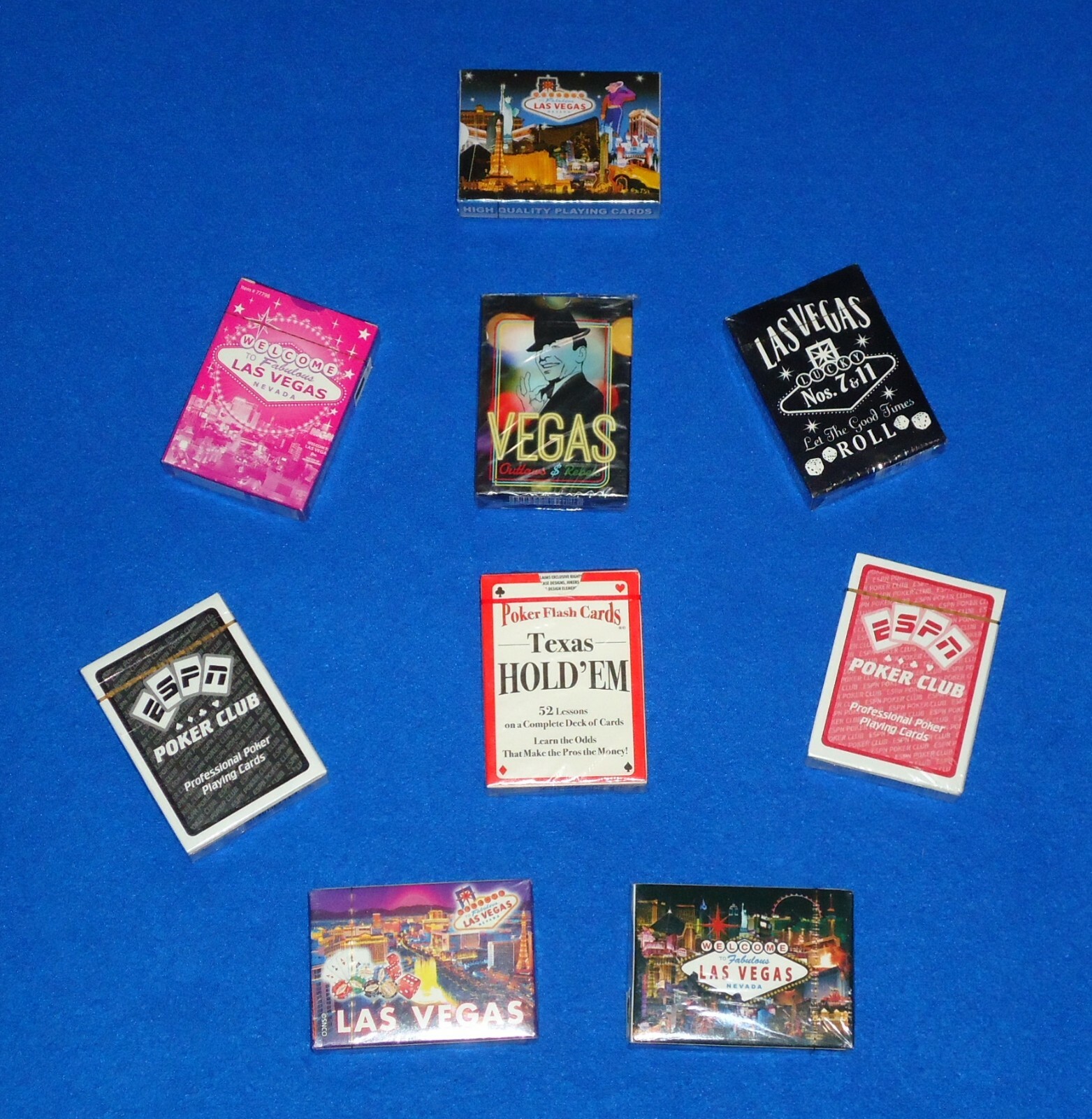 BRAND NEW SUPERB LAS VEGAS & MORE DECK OF PLAYING CARDS SOUVENIRS FACTORY SEALED