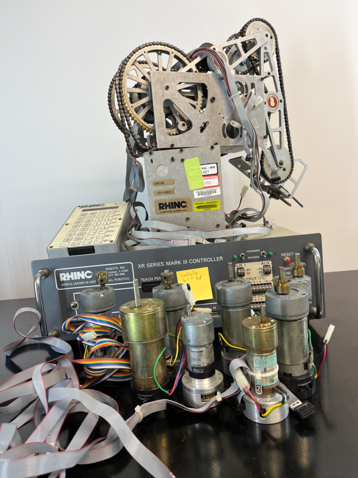 RHINO XR-series Experimental Robot with Mark III Controller, Pendant, & 8 motors