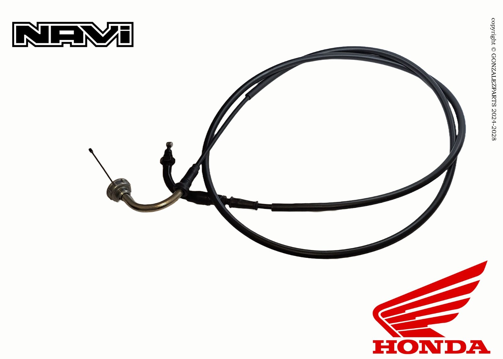 HONDA THROTTLE CABLE 2022-24 NAVI NVA110B GENUINE OEM NEW 06179-K74-A00