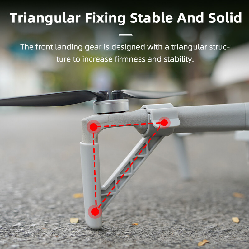 For DJI MINI 4 PRO Drone ABS Heighten Tripod Landing Gear Protector Accessories