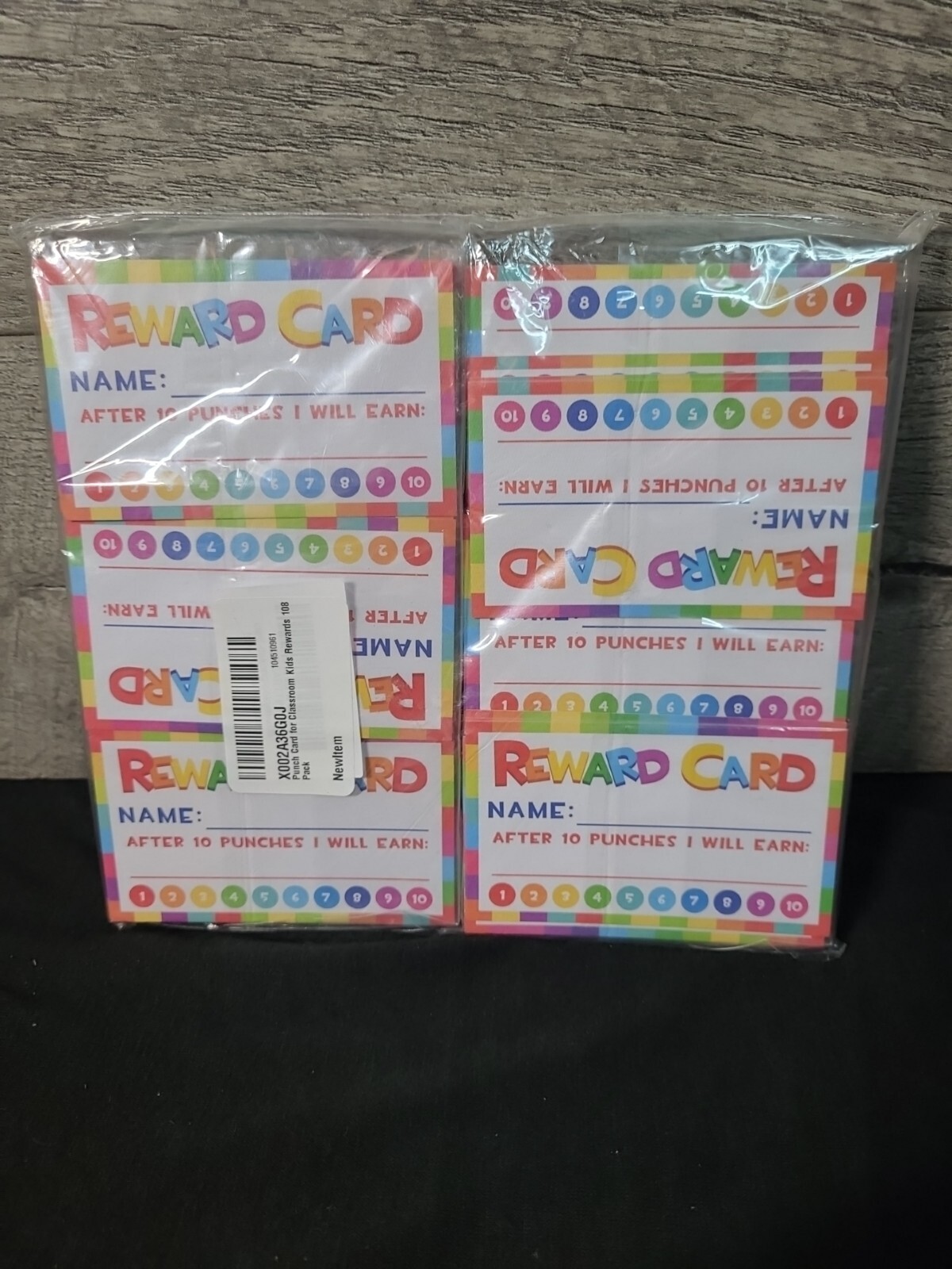 Punch Card for Classroom Kids Rewards 108 Pack Brand New Sealed