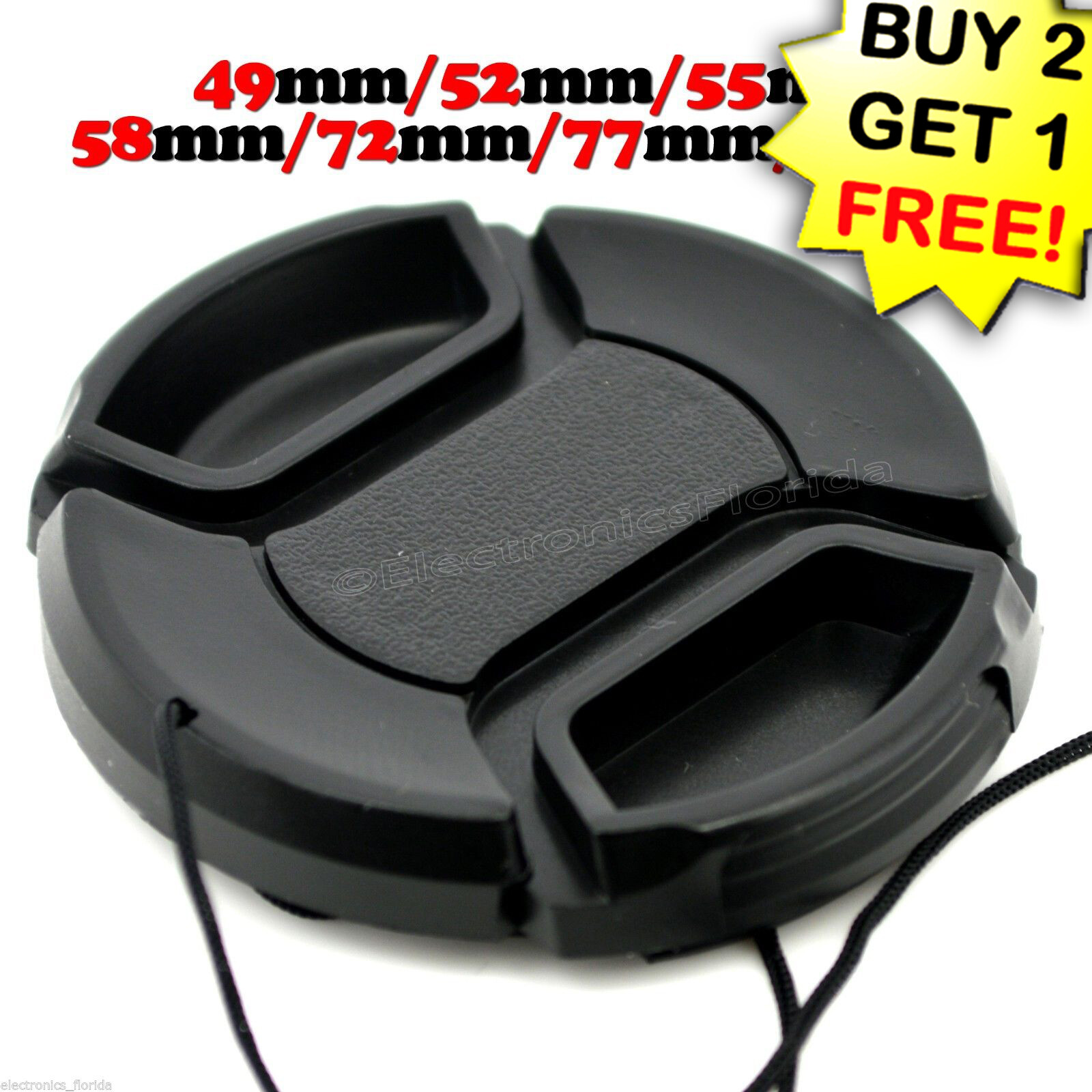 Lens Cap cover for Camera Lens 37/49/52/55/58/62/67/72/77/82/92 mm