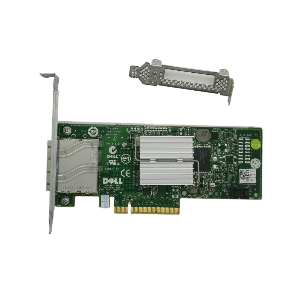 DELL H200E (LSI 9200-8E) SFF8088 PCI-E 2.0 x8 IT MODE HBA ZFS UNRAID FREENAS US