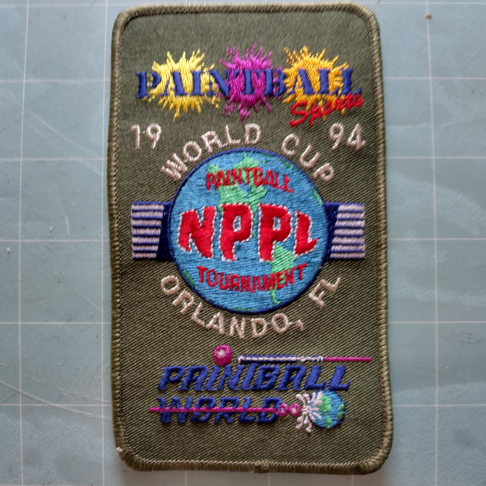 NPPL Paintball Tournament Orlando FL 1994  Paintball Sports  Paintball Patch siz