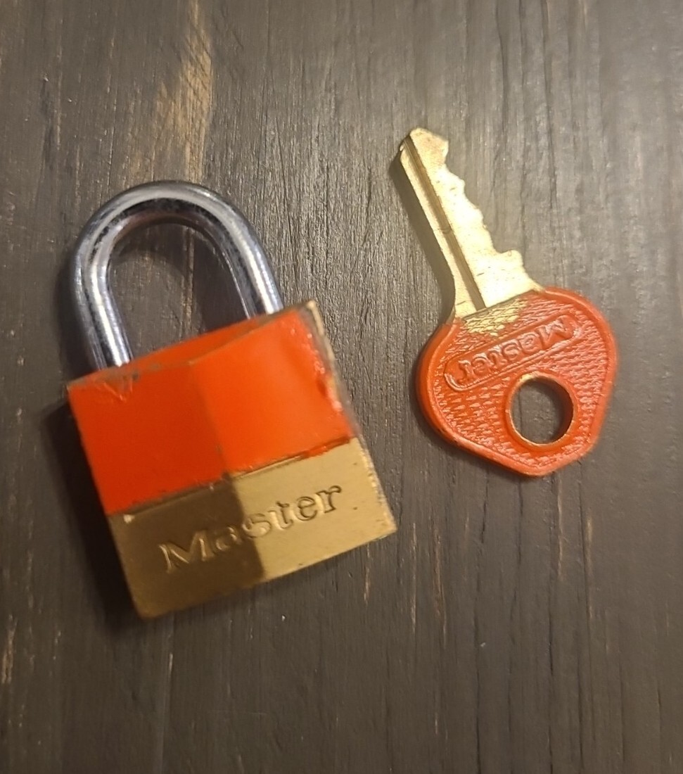 Master Padlock, Brass, Miniature Padlock, luggage lock suitcase, 120D