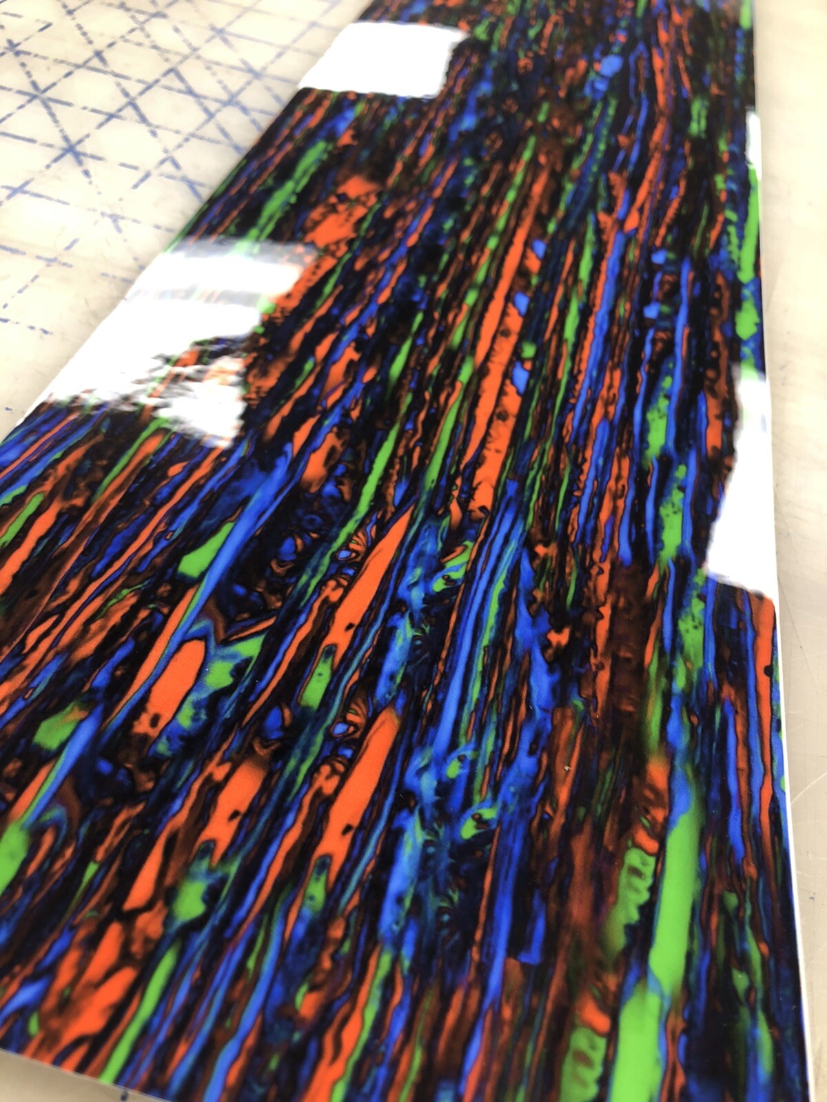 Psychedelic Red Drum Wrap For Snare 14x6.5.