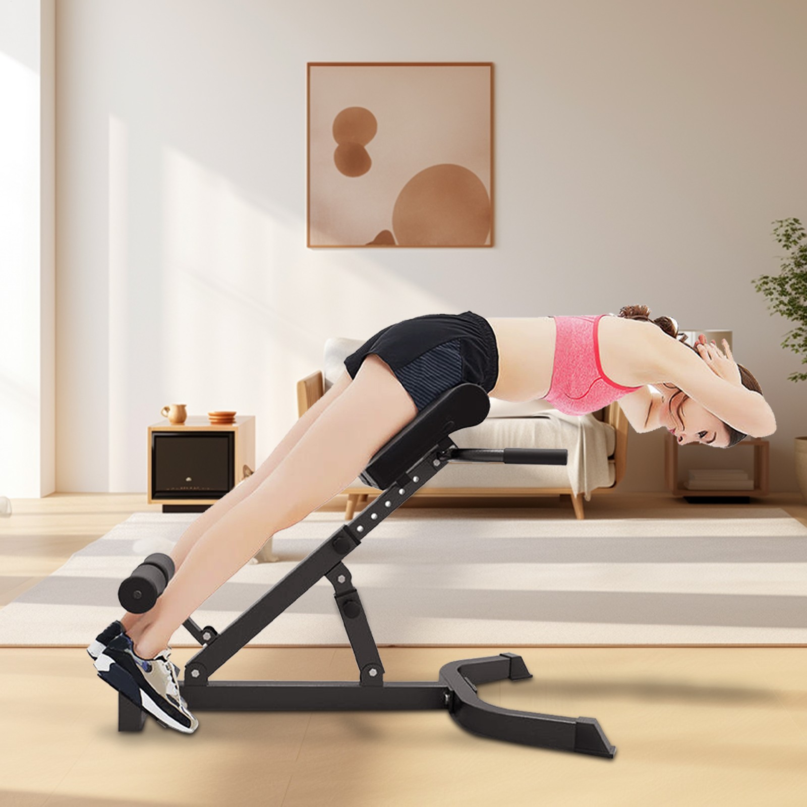 Roman Chair, Back Hyperextension Roman Chair Abdominal Exercise, Extension Bench