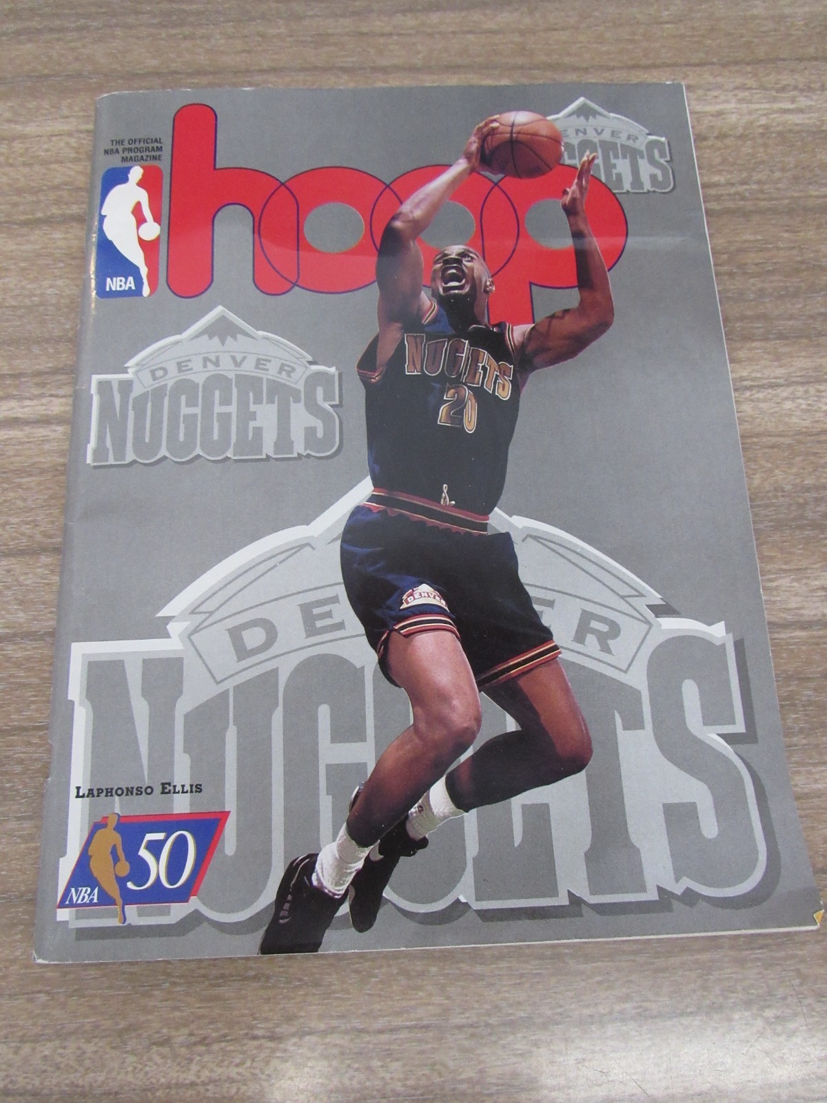 1996-97 Nuggets v Timberwolves Program  Stephon Marbury  1st Double Double READ