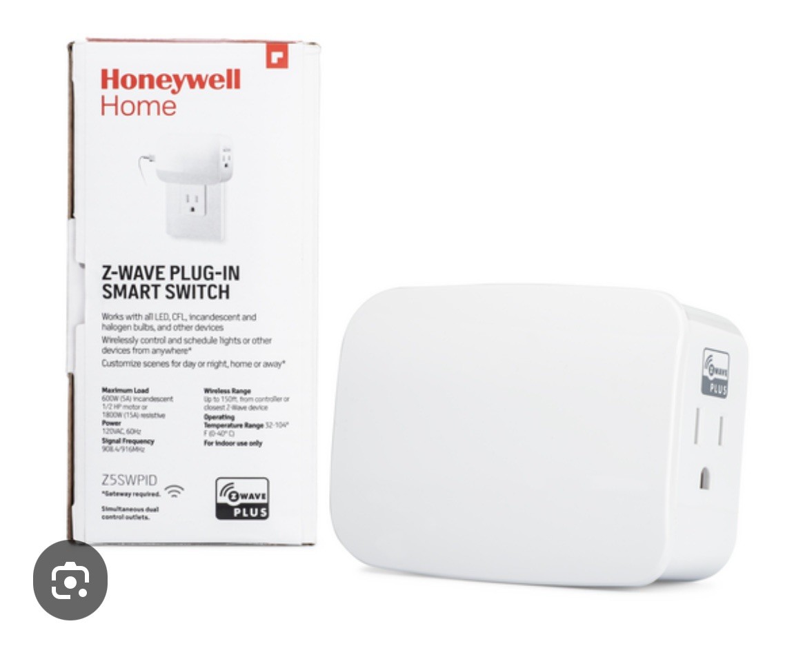 4 Pack - 4 NEW IN BOX!  Honeywell Resideo™️ Z5SWPID Z-Wave Plug-In Smart Switch