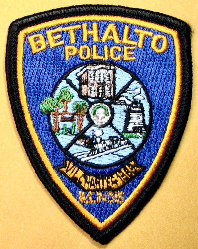 Bethalto, IL Police Dept Patch. 2.5"X3". PP72.