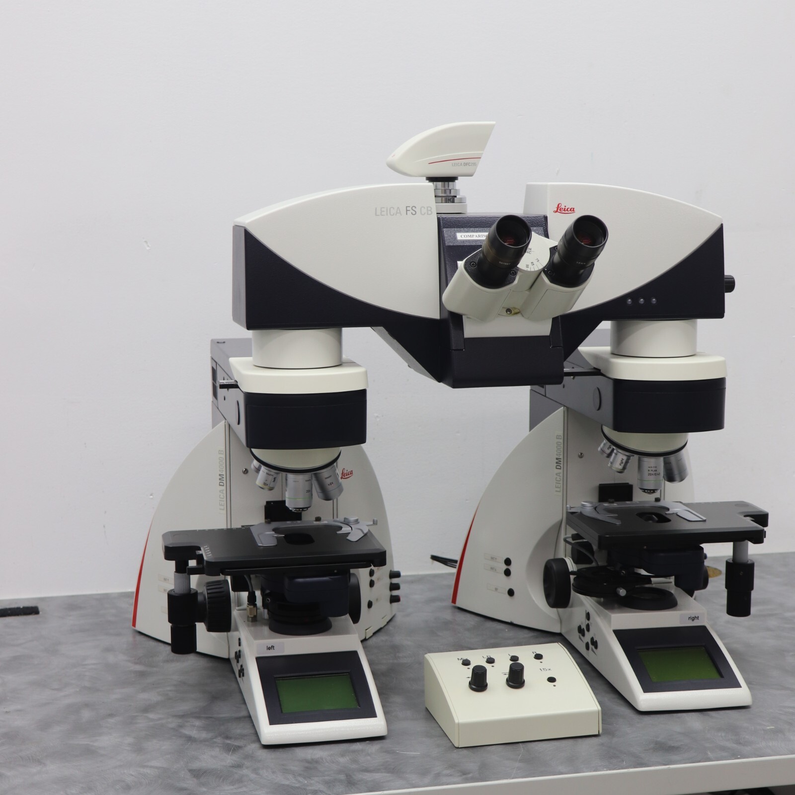 Comparison Microscope Leica FS CB Motorized Dual Microscope Forensic / Research