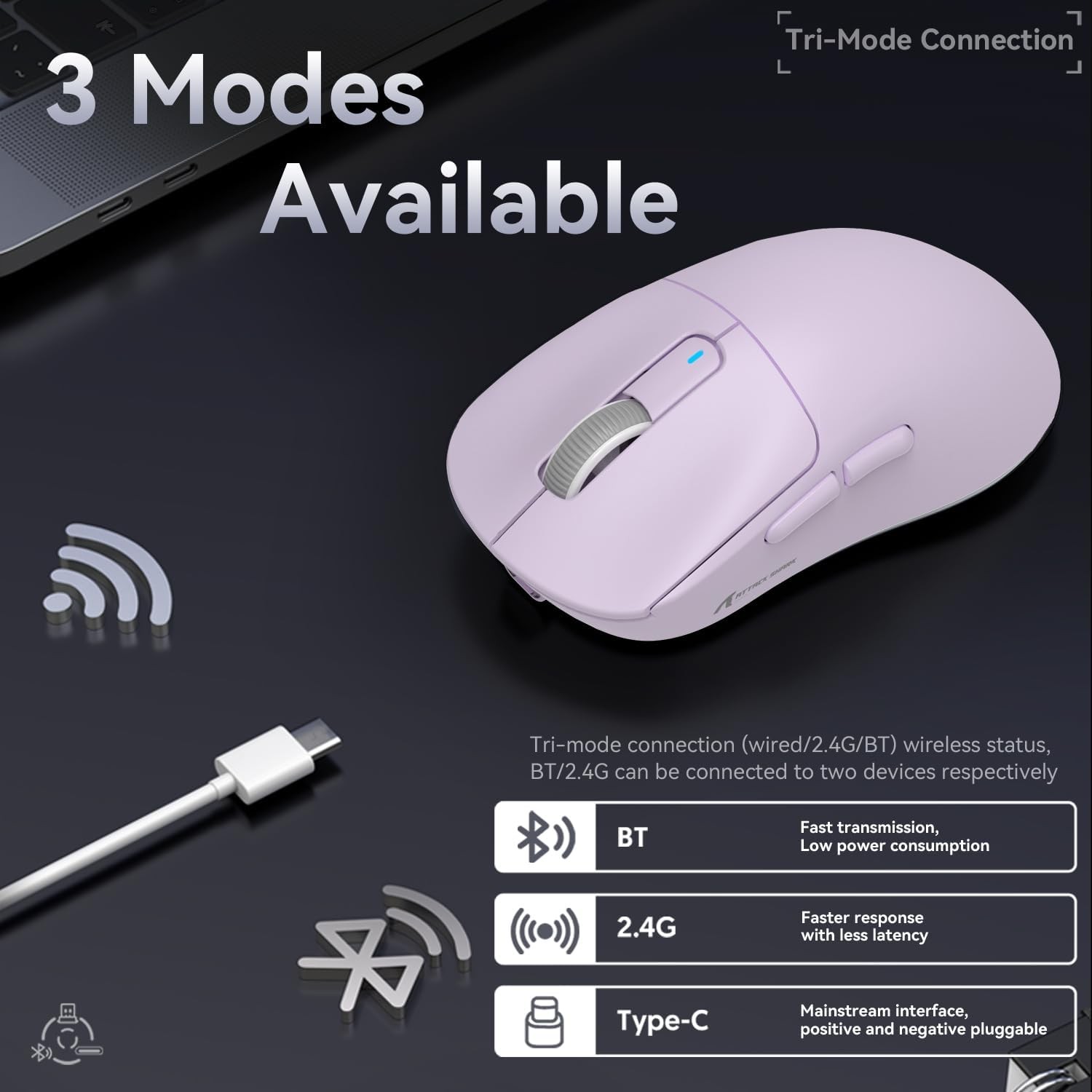 Lightweight RGB Wireless Mouse