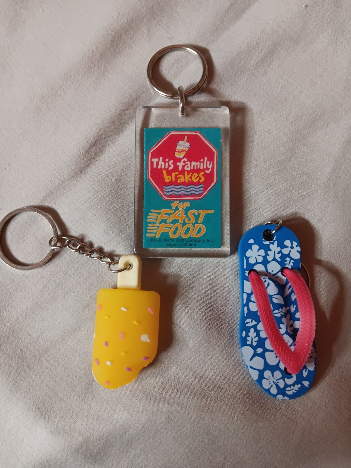 Lot Of 14 Novelty Keychains Various Sorts And Types 70s, 80s And 90s