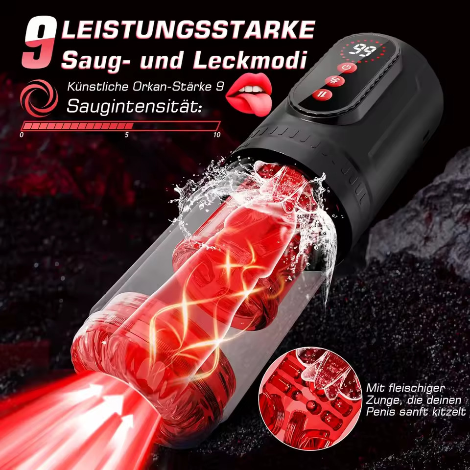 Automatic Telescopic Thrusting Male Masturbator Cup Sucking Vibrating Masturbati