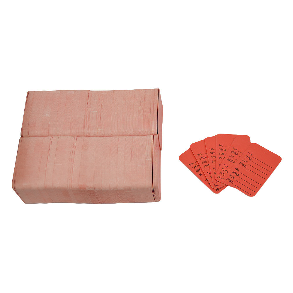 RED 1000 PCS Large Perforated  Hang Tags Coupon Price Paper Label Card
