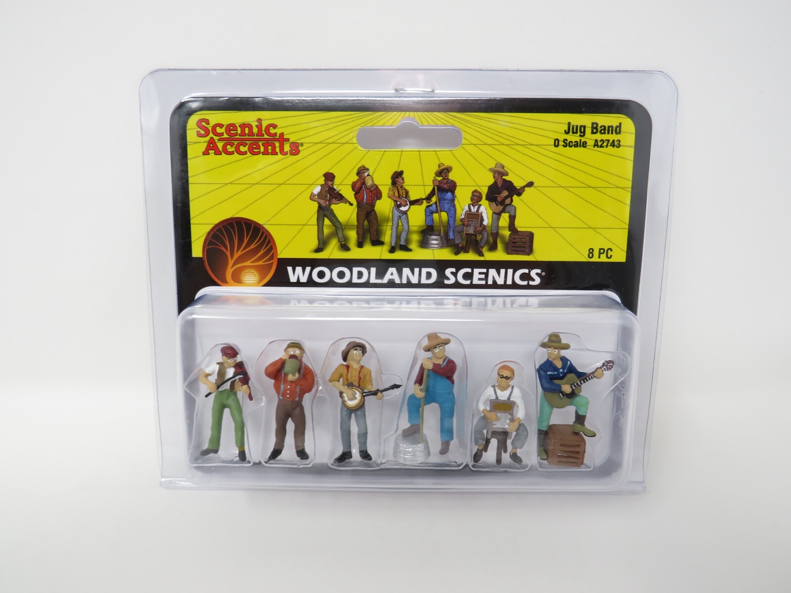 Woodland Scenics O 2743 Jug Band Rural Town Folks Music Scene Figures People Set
