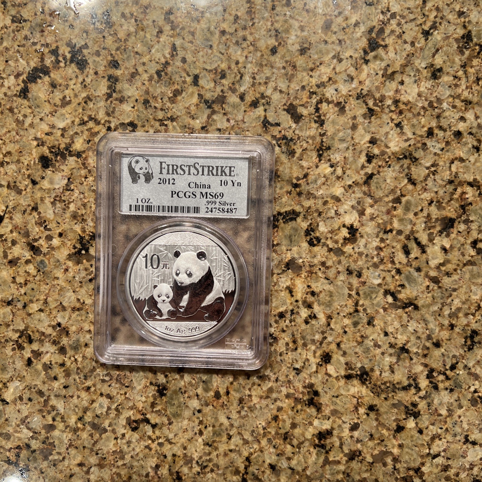 China: 2012 10Yn Silver Panda PCGS MS69 (First Strike) - Other