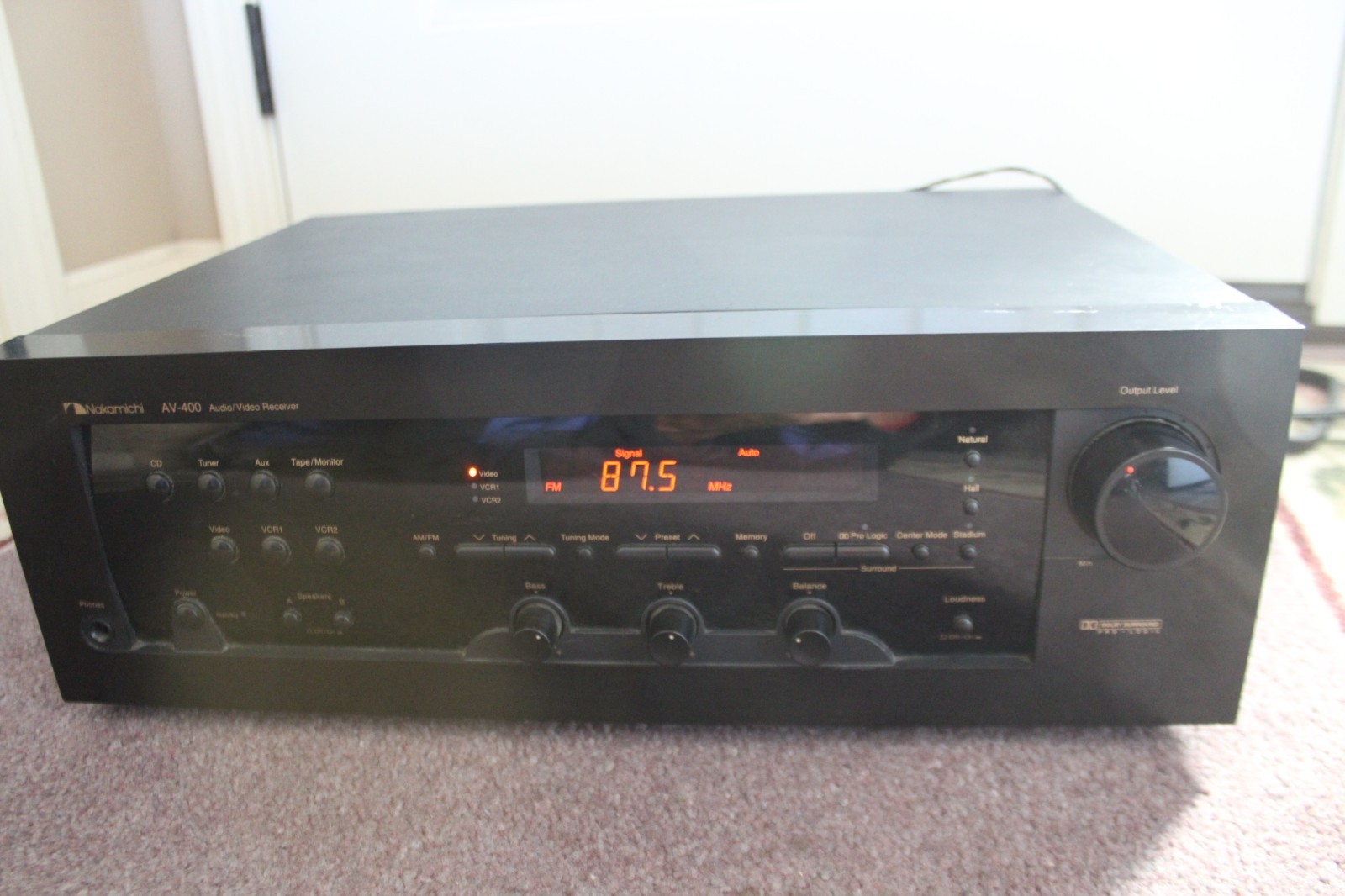 NAKAMICHI AV-400 STEREO A/V RECEIVER WORKING