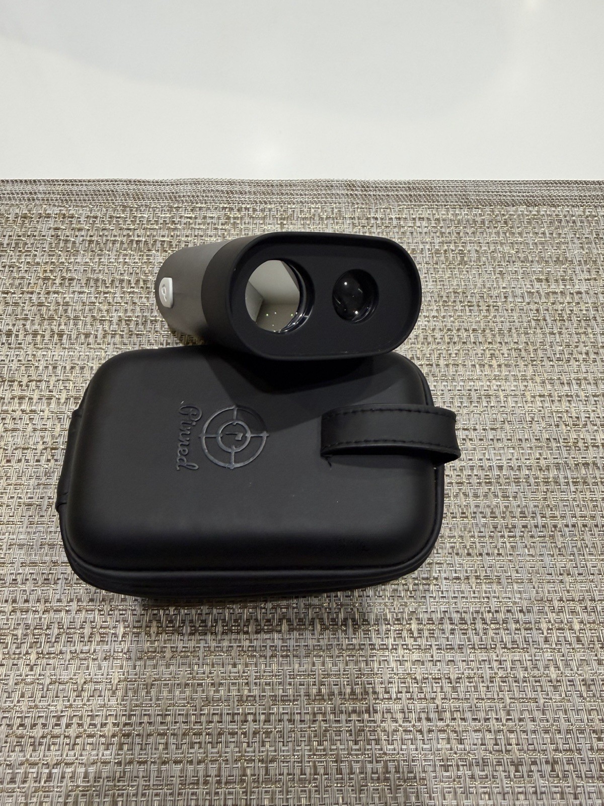 Pinned PRISM + Golf Rangefinder Black Plastic with Carrying Case