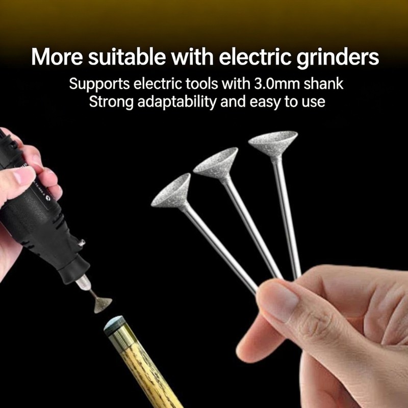 3pcs Snooker Pool Billiards Multifunction Tool for Cue Tip Shaping Repair Tool