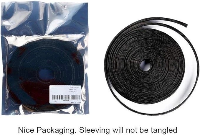 Braided Split Sleeving Wire Loom Tubing Cable insulated Sleeve Cord Protector