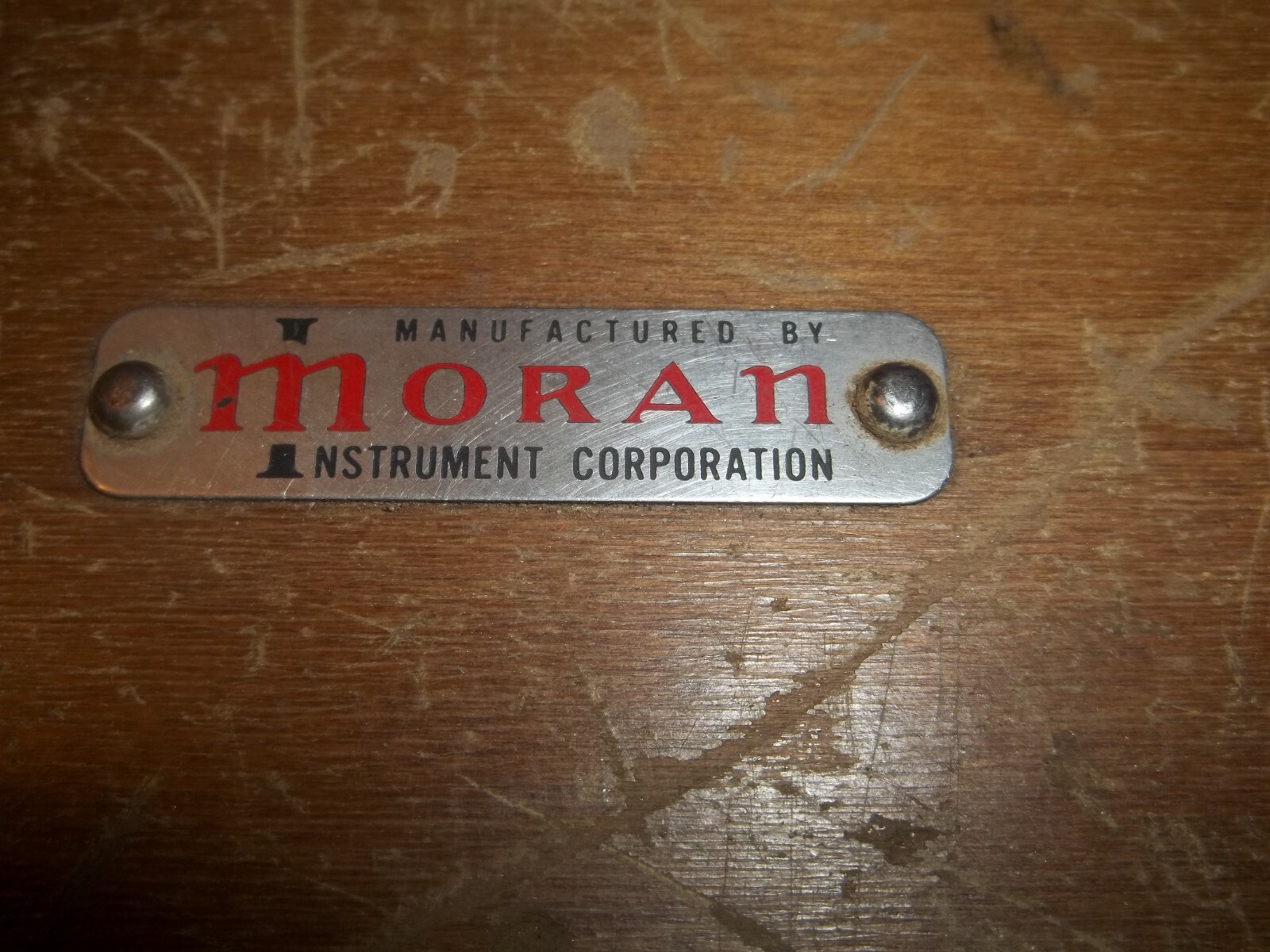 Vintage Moran Instruments Microscope in original wood box