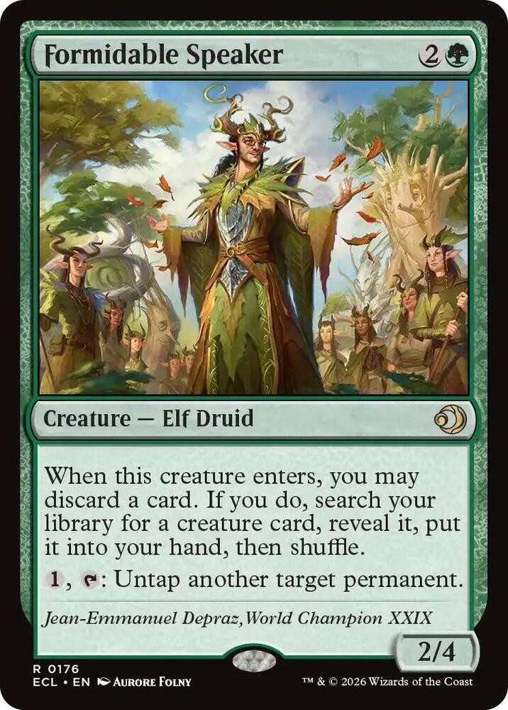 1x Formidable Speaker - Lorwyn Eclipsed - NM  -  MTG