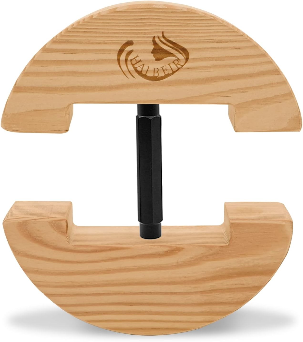 Hat Stretcher for Fitted Hats Adjustable to All Two Sizes 7 1/4, Black
