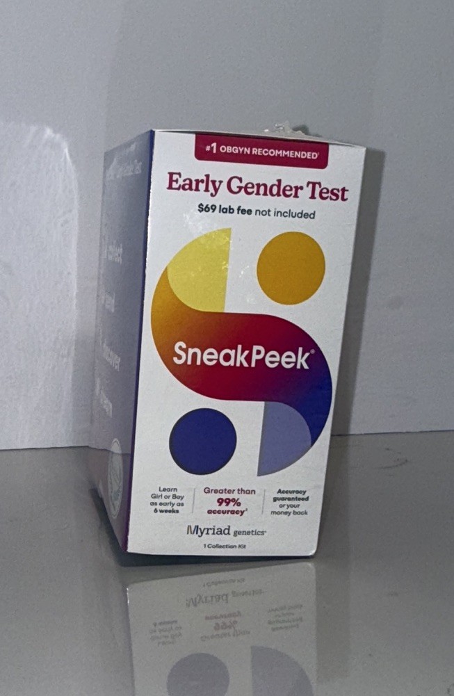 Sneak peak gender test kit
