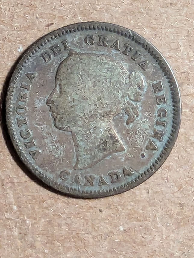 1901 Canada 5 Cents Silver
