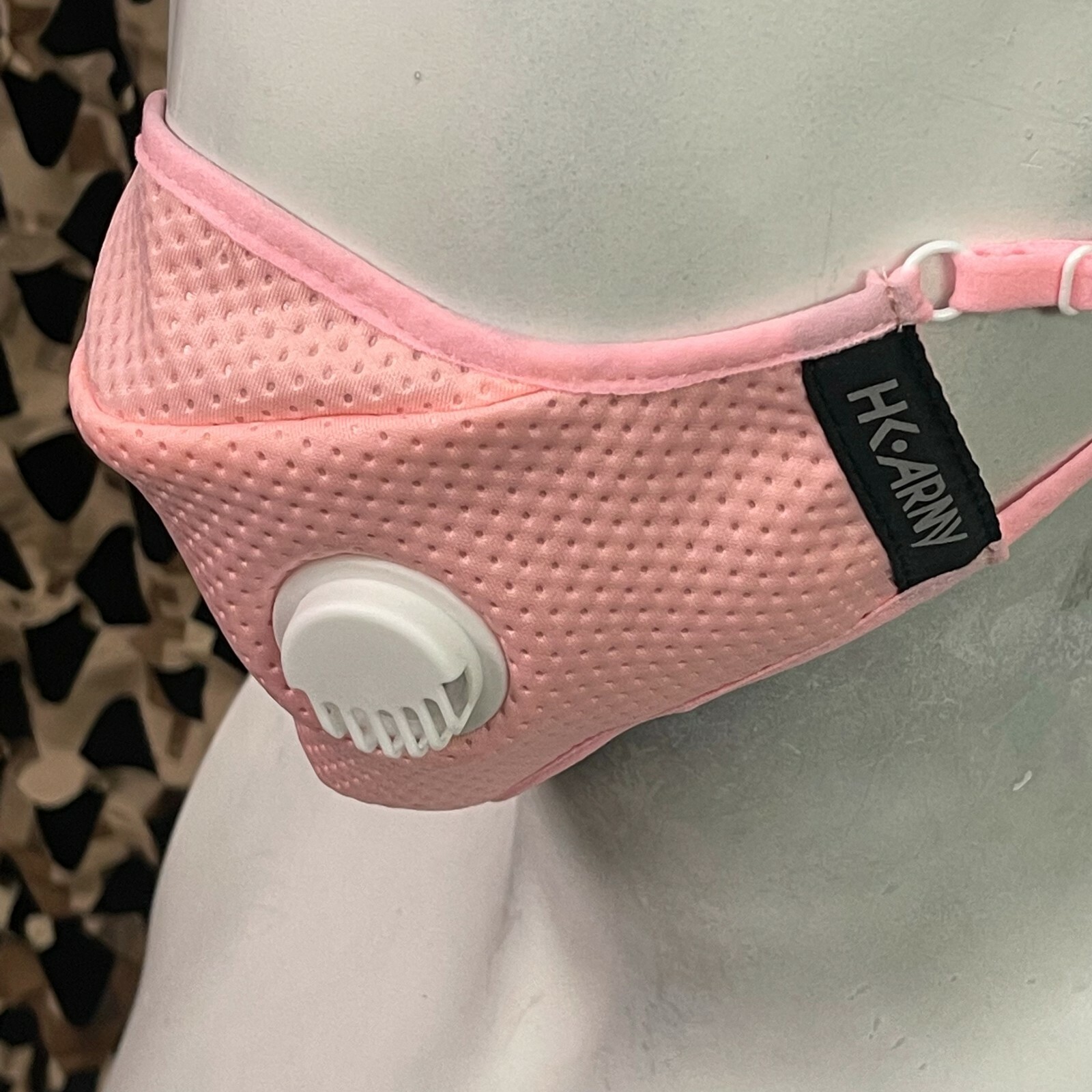 NEW HK Army FLTRD Air Carbon Filtered Face Mask - Pink