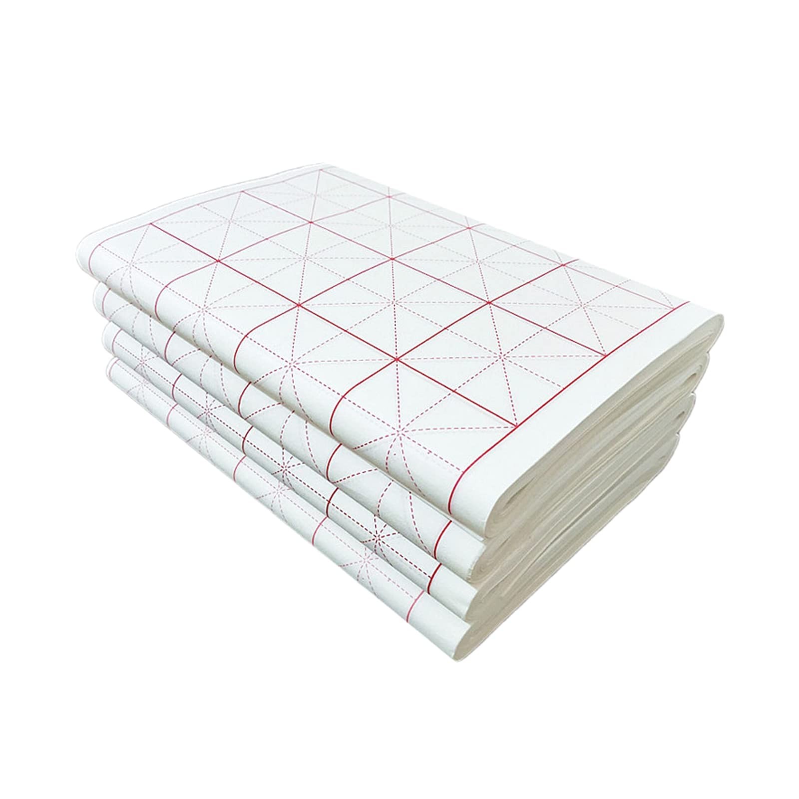 100 Sheets Chinese Calligraphy Xuan Paper with 5cm Grids for Beginners Kanji