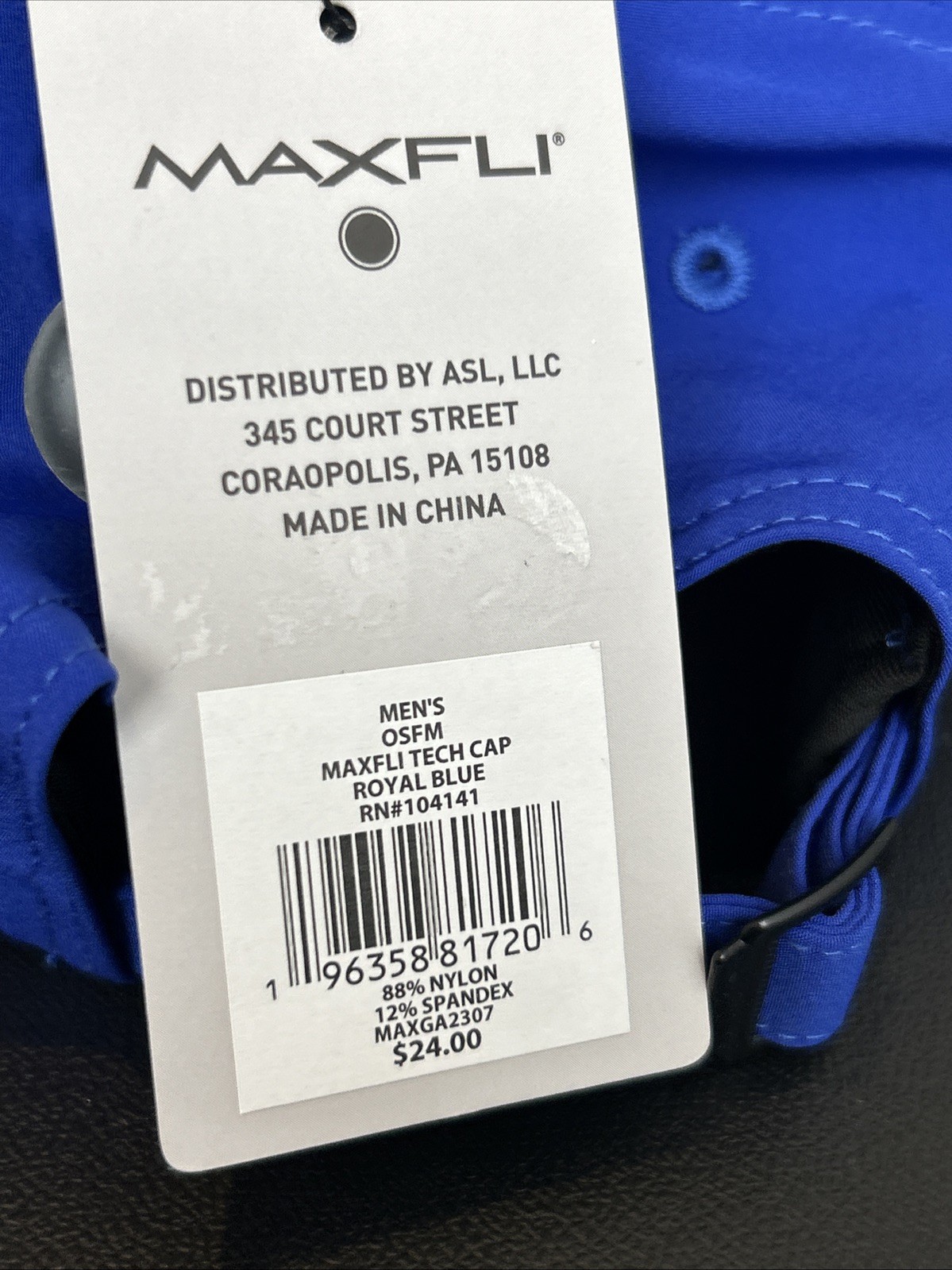 NWT Maxfli Golf Hat Blue NEW OSFM Maxfli Tech hat