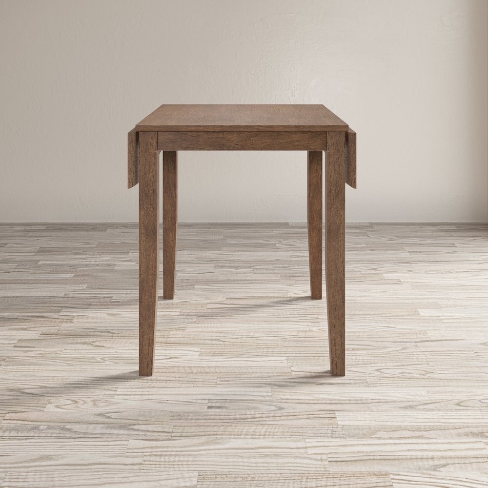 Coastal Wire-Brushed Acacia Three Piece Backless Counter Height Dining Set