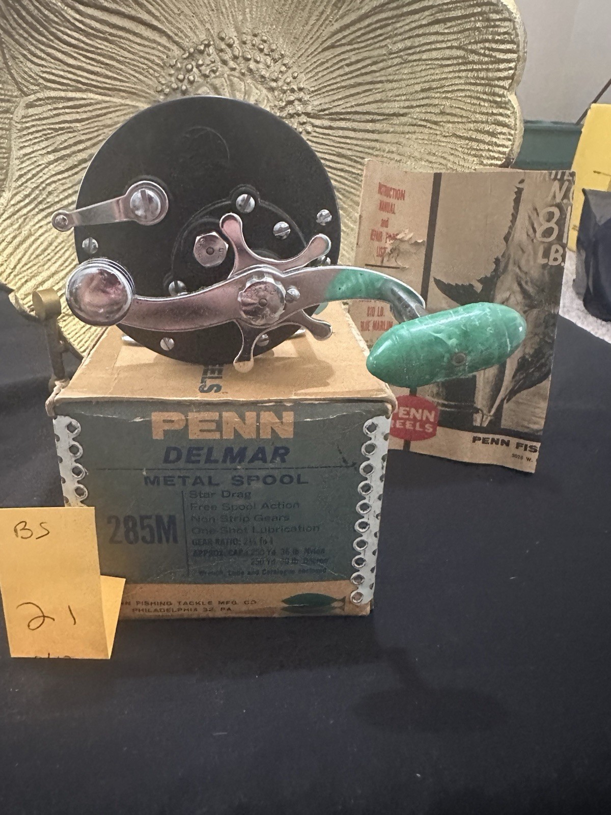 Vintage - Penn DelMar No. 285 Saltwater Fishing Reel - Excellent Condition
