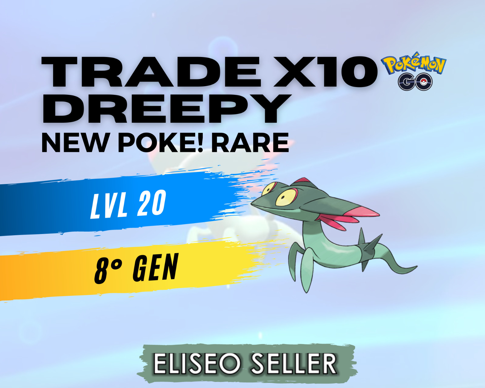 Pokemon Dreepy x10 GO-  Dreepy PACK - Chance Lucky