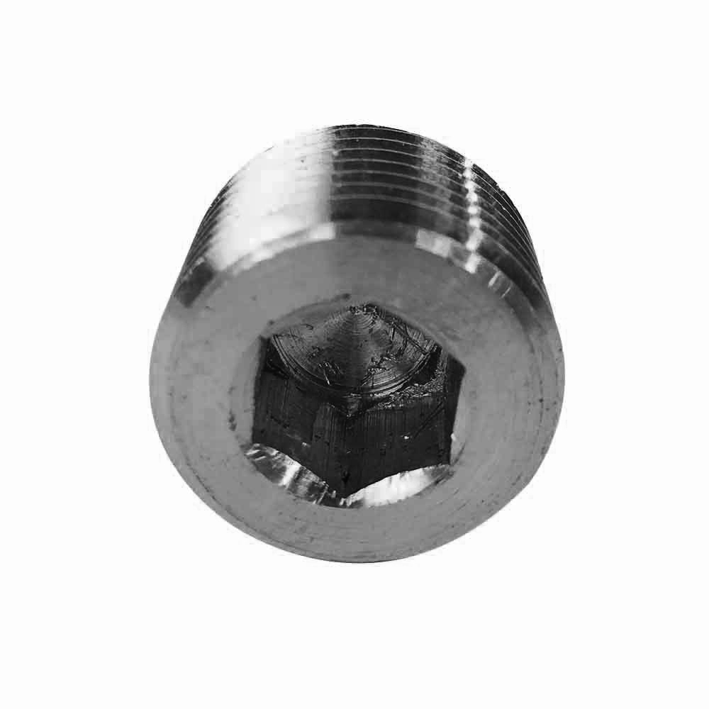 Steel Hex Headless Plug 1/2" NPT Male FPP82S