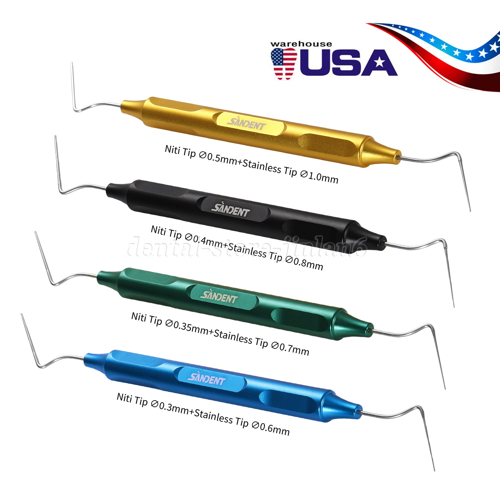 Dental Endo Condenser Gutta Percha Tips NITI Stainless Hand Plugger Stainless