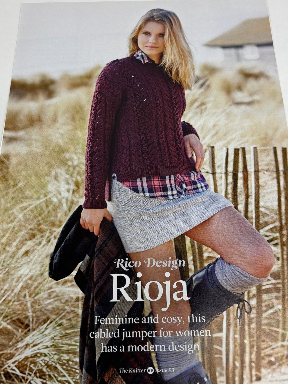 Rioja Jumper Sweater Knitting Pattern Magazine Pages